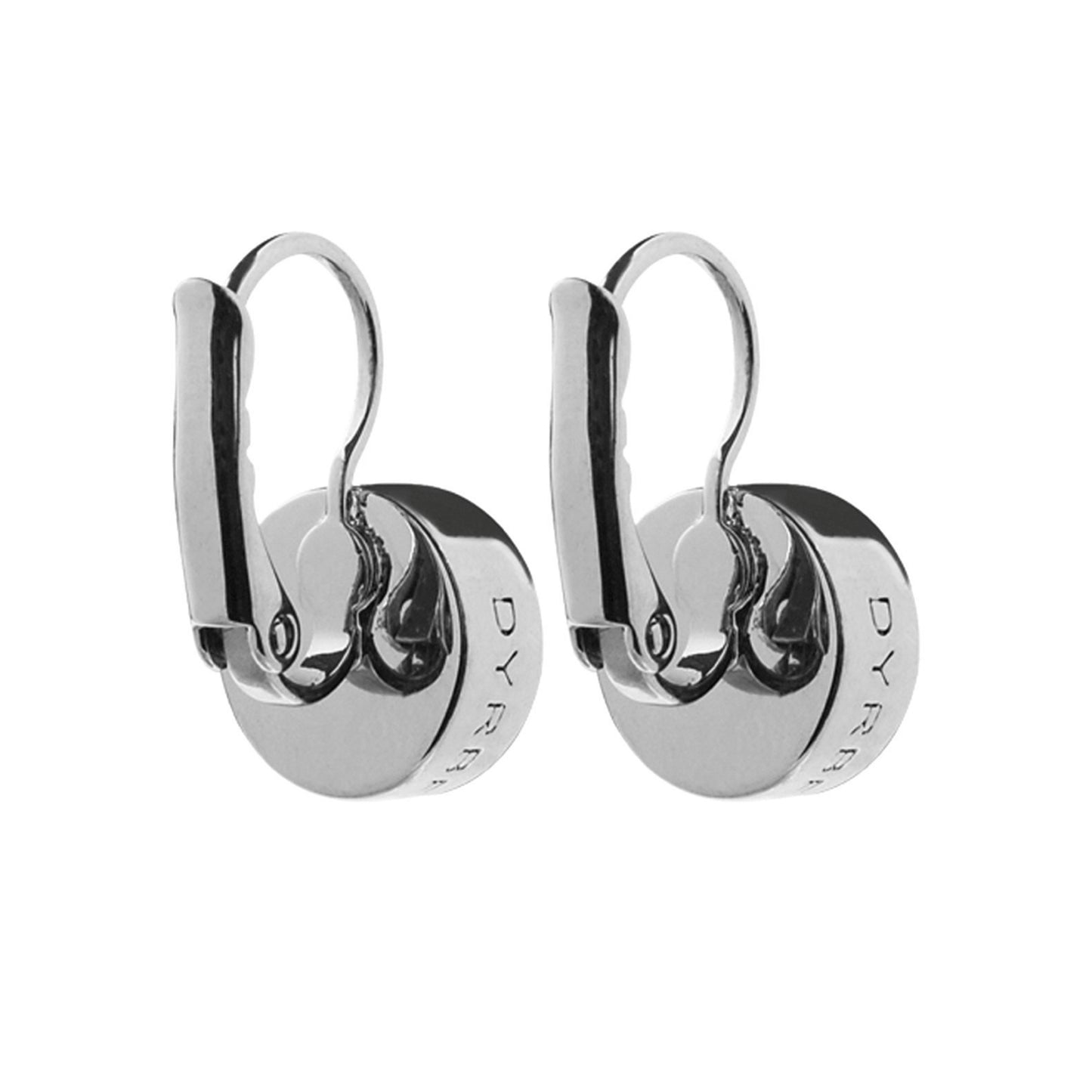 LOUISE SHINY SILVER LIGHT ROSE EARRINGS
