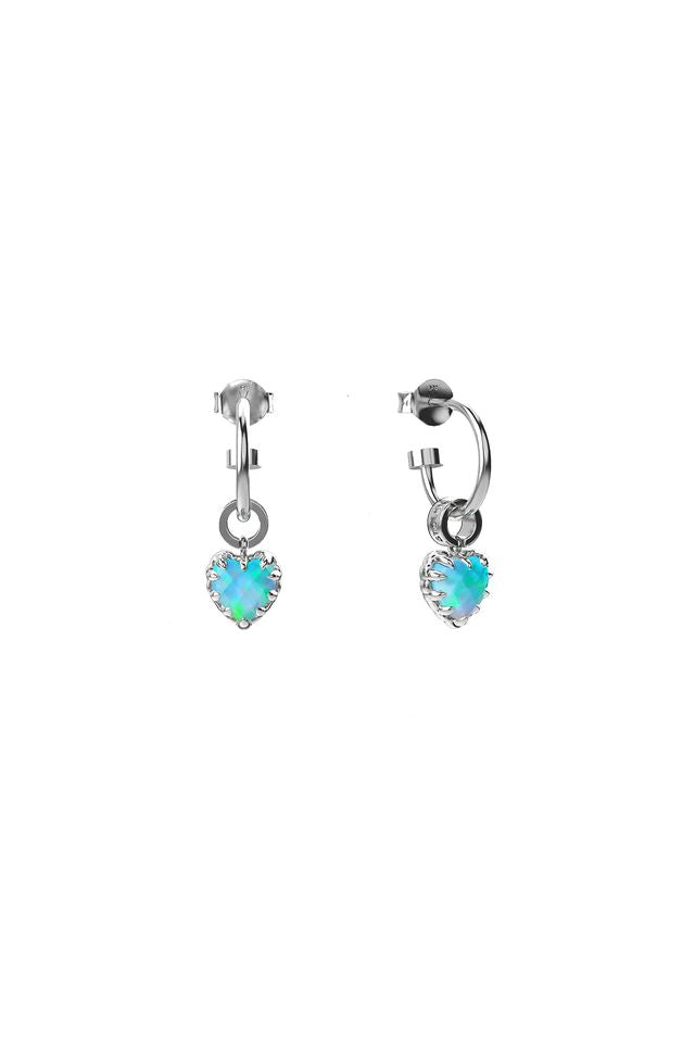 LOVE ANCHOR EARRING OPAL