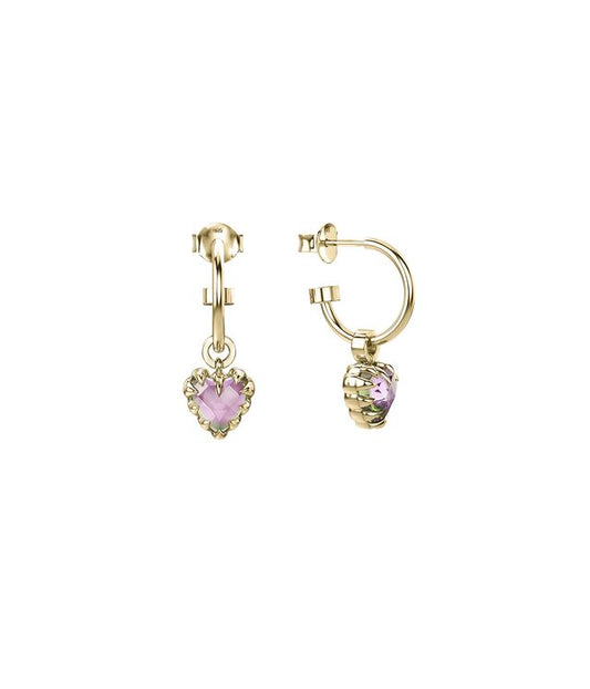 LOVE CLAW ANCHOR EARRINGS MYSTIC QUARTZ