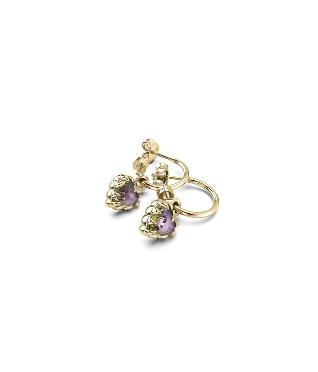 LOVE CLAW ANCHOR EARRINGS MYSTIC QUARTZ