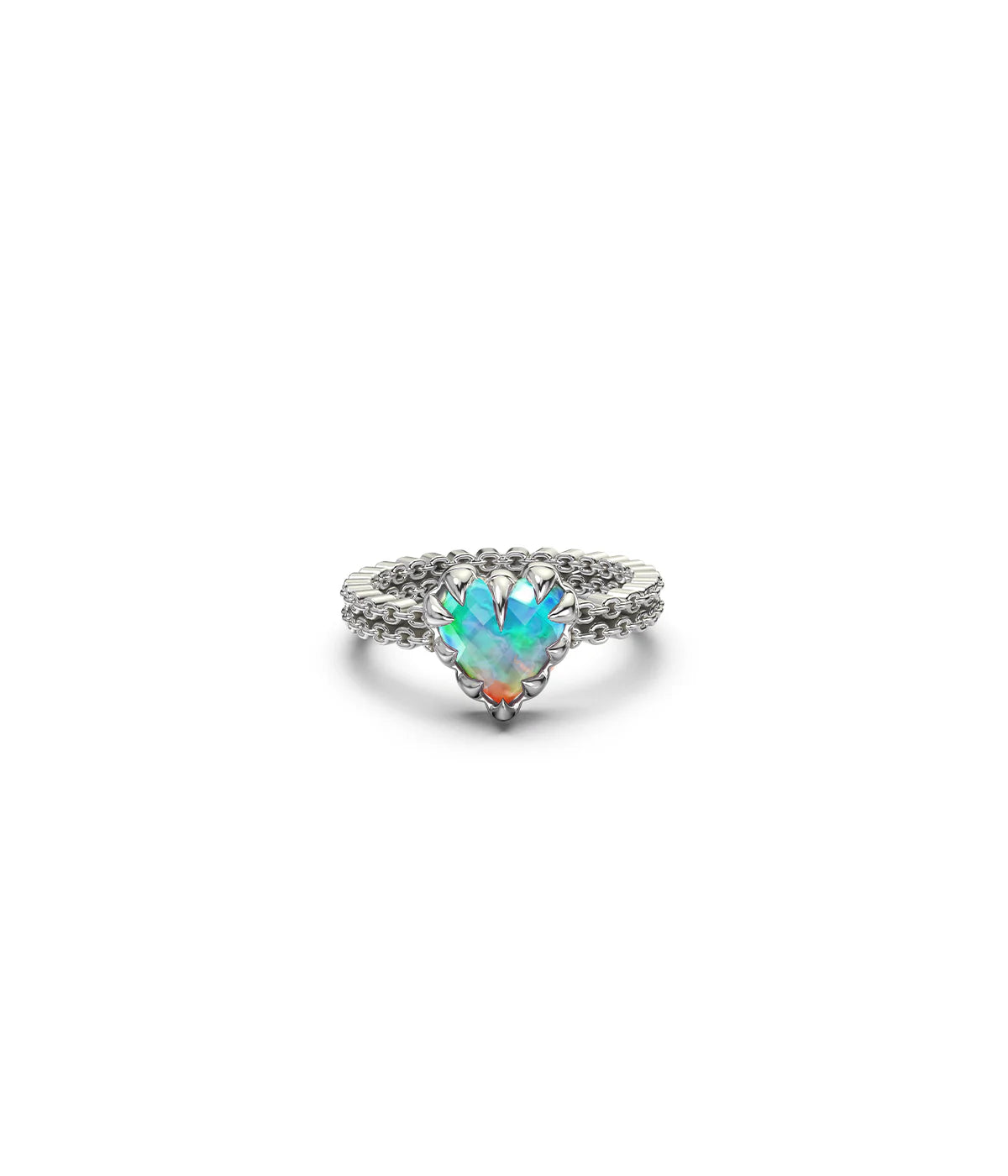 MINI LOVE CLAW RING BELLO OPAL