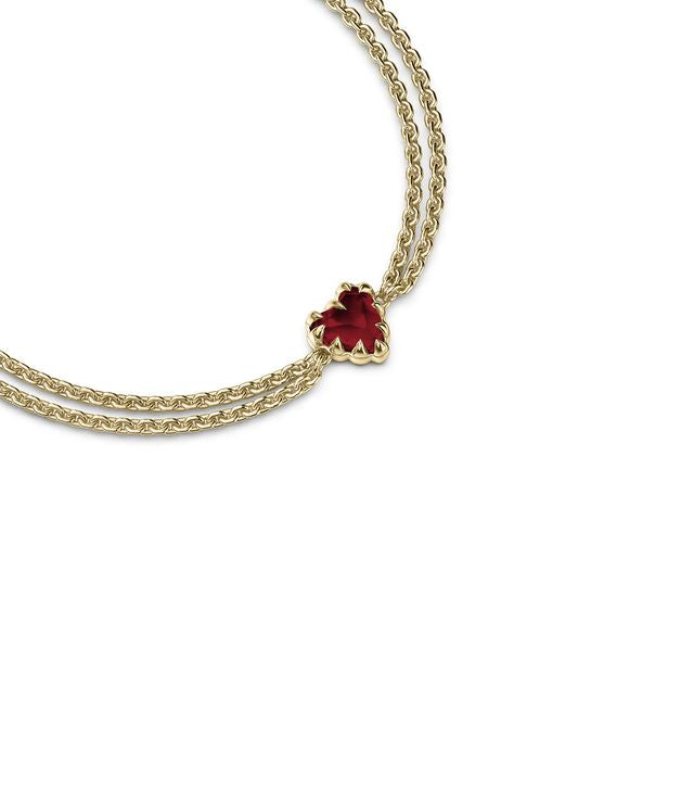 LOVE CLAW BRACELET GARNET