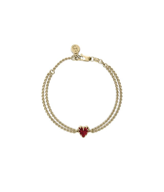 LOVE CLAW BRACELET GARNET
