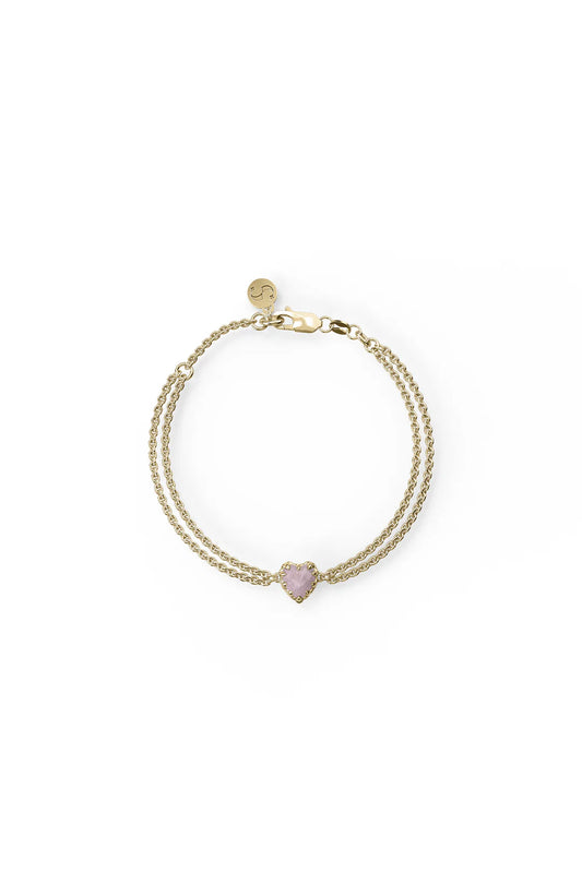 LOVE CLAW BRACELET ROSE QUARTZ