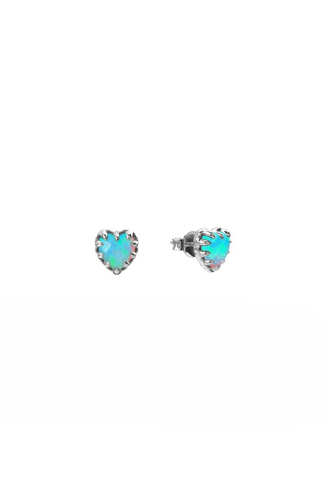 LOVE CLAW EARRINGS OPAL