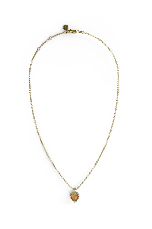 LOVE CLAW NECKLACE CITRINE