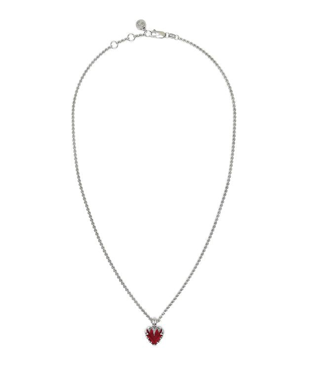 LOVE CLAW NECKLACE GARNET