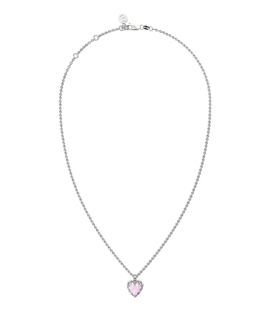 LOVE CLAW NECKLACE PINK BELLO OPAL