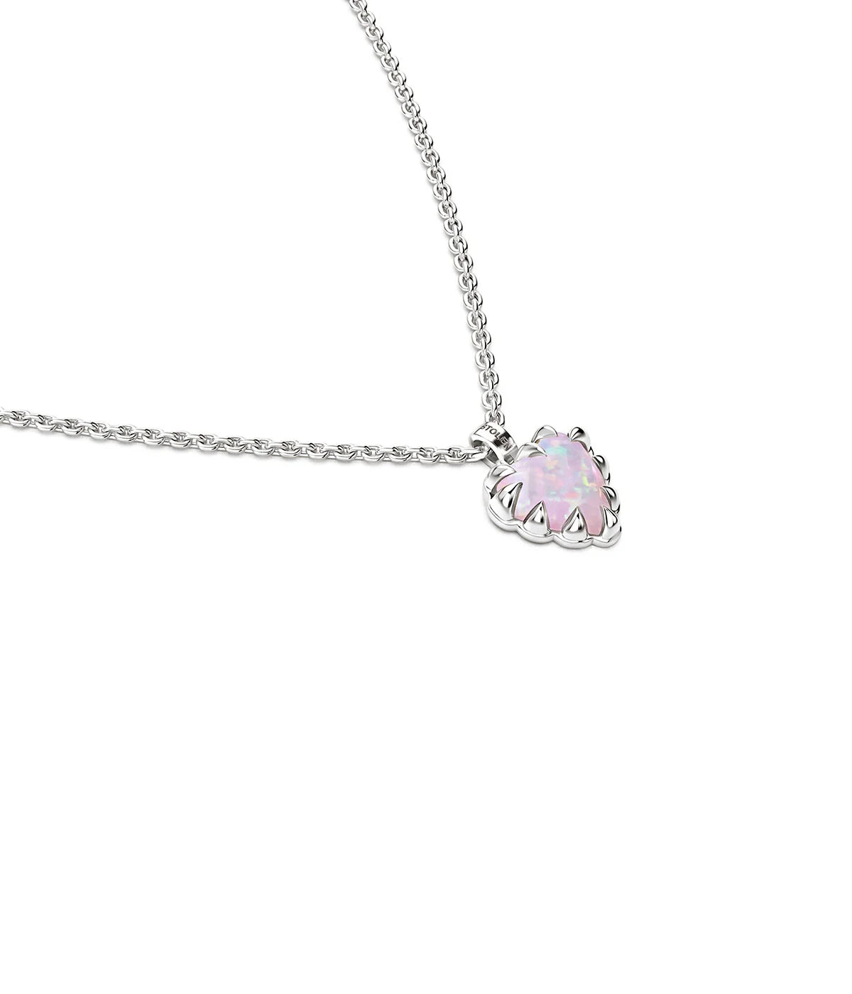 LOVE CLAW NECKLACE PINK BELLO OPAL