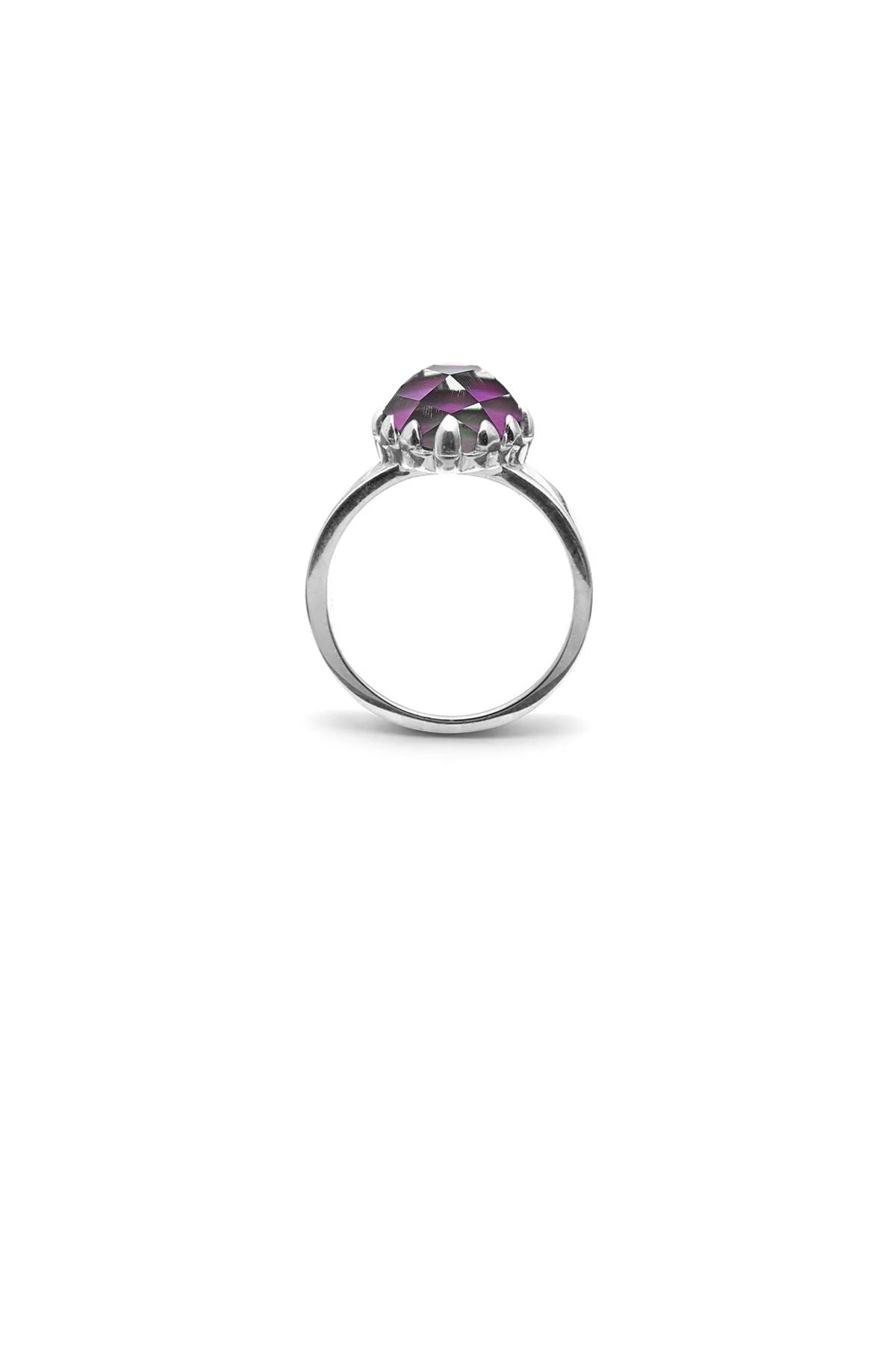 LOVE CLAW RING MOOD CRYSTAL