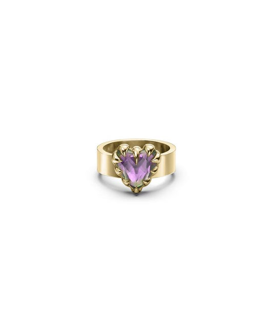 LOVE CLAW RING MYSTIC QUARTZ