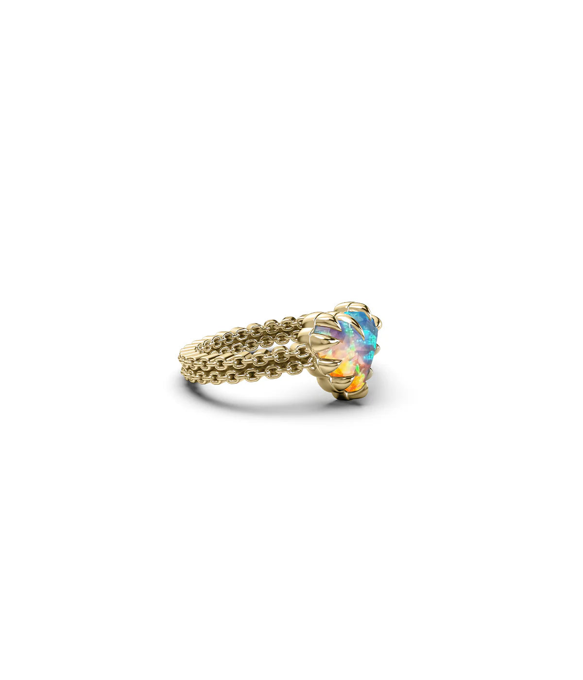 MINI LOVE CLAW RING BELLO OPAL