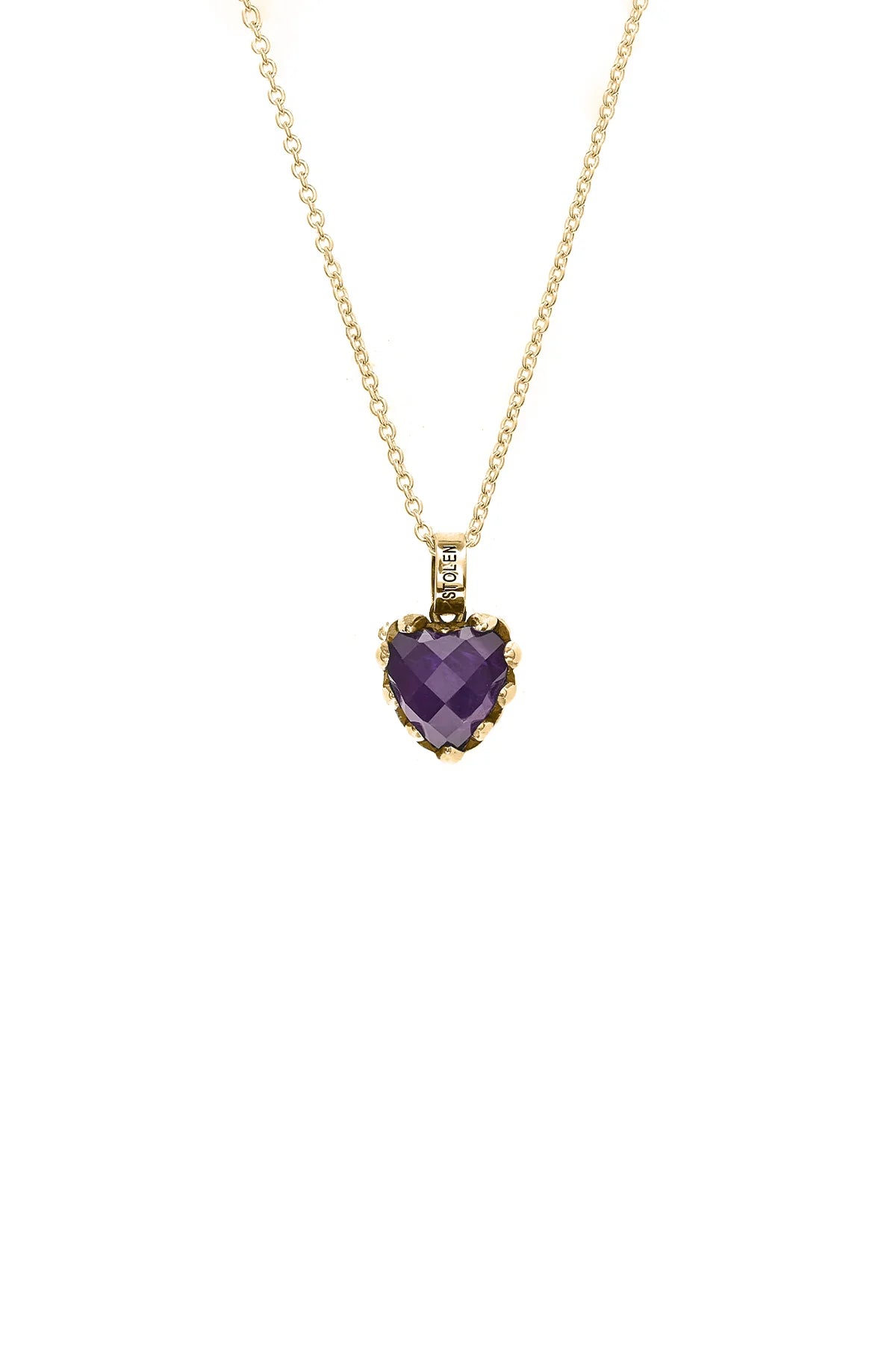 LOVE CLAW NECKLACE AMETHYST