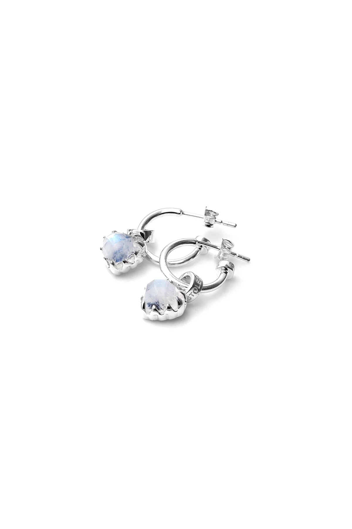 LOVE ANCHOR EARRINGS MOONSTONE