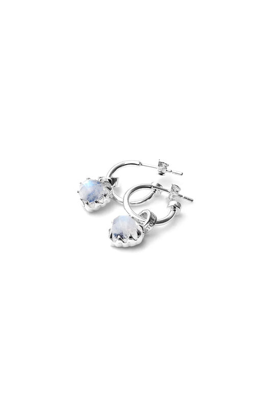 LOVE ANCHOR EARRINGS MOONSTONE