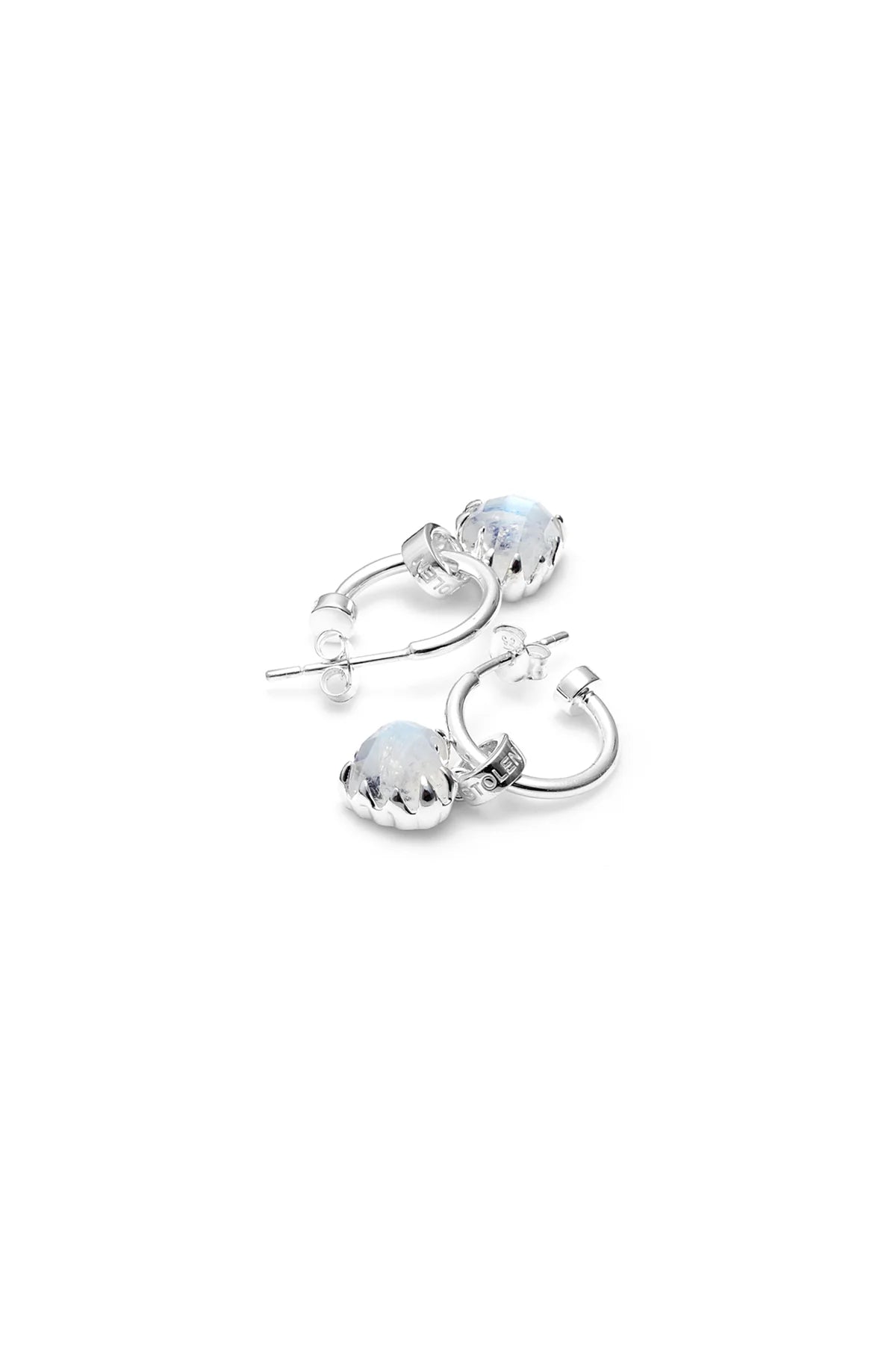 LOVE ANCHOR EARRINGS MOONSTONE