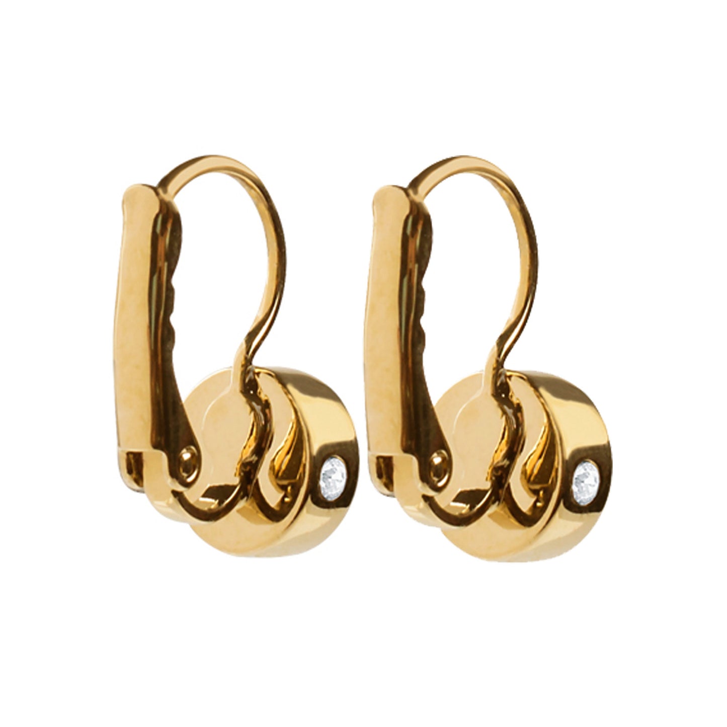 MADU SHINY GOLD VINTAGE ROSE EARRINGS