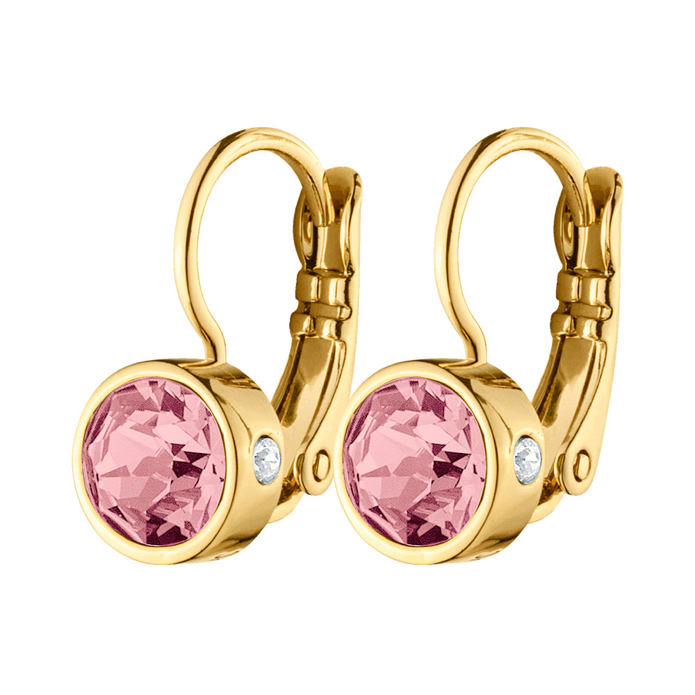 MADU SHINY GOLD VINTAGE ROSE EARRINGS