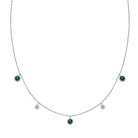 SUNNY MALACHITE STATION NECKLACE