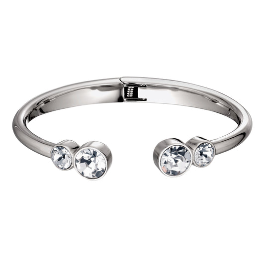 MATE SHINY SILVER CRYSTAL BRACELET