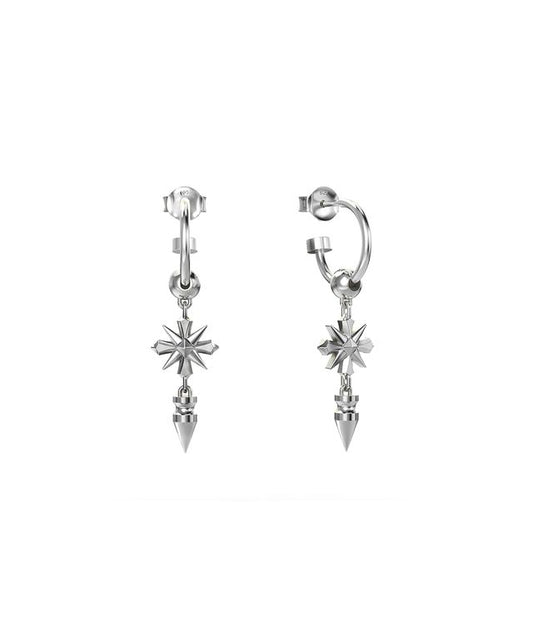 MIDNIGHT CROSS ANCHOR EARRINGS