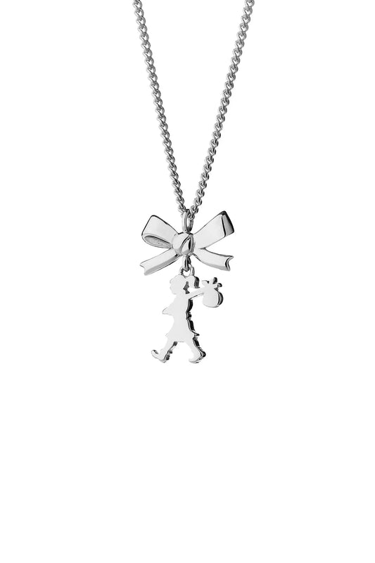 MINI GIRL WITH A BOW NECKLACE