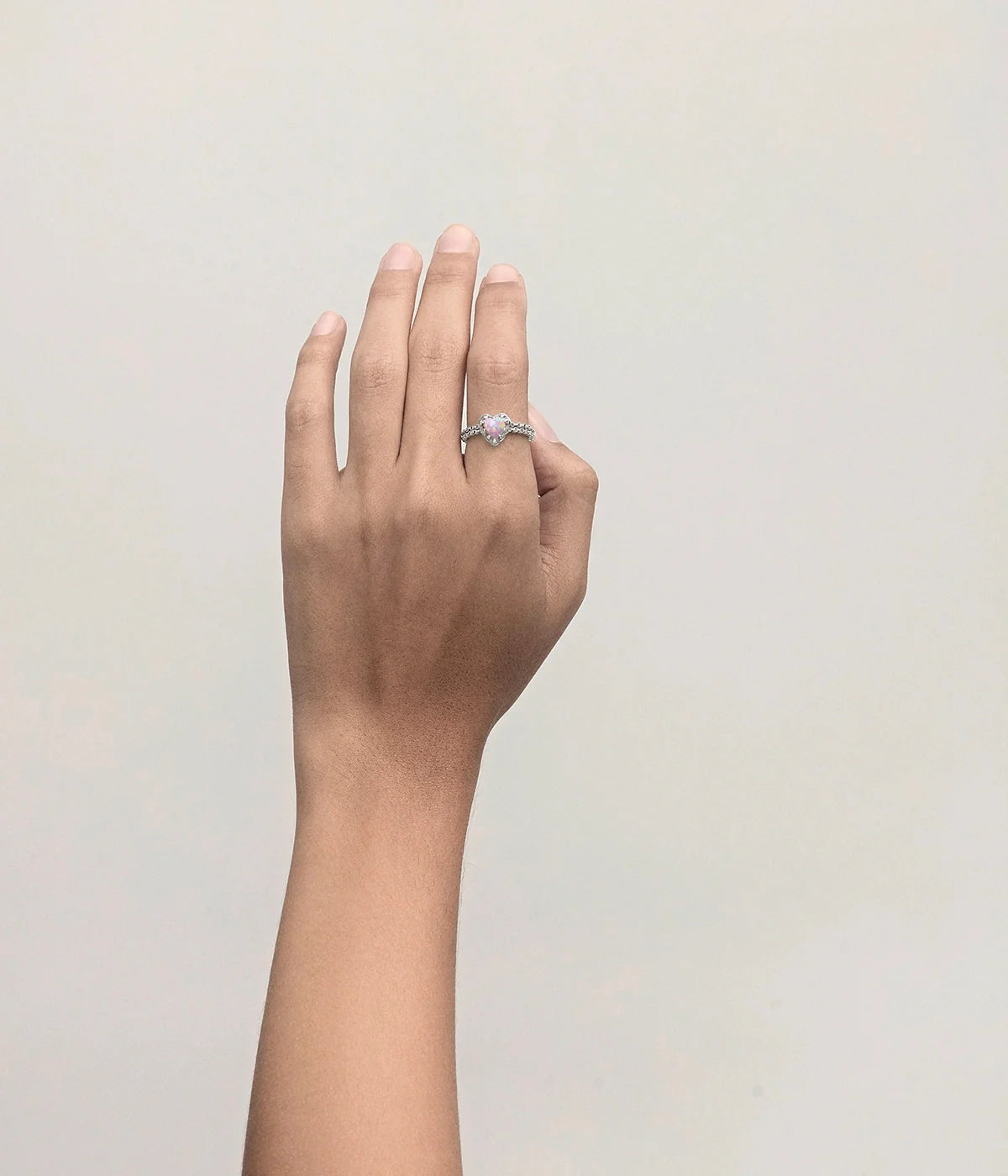 MINI LOVE CLAW RING PINK BELLO OPAL