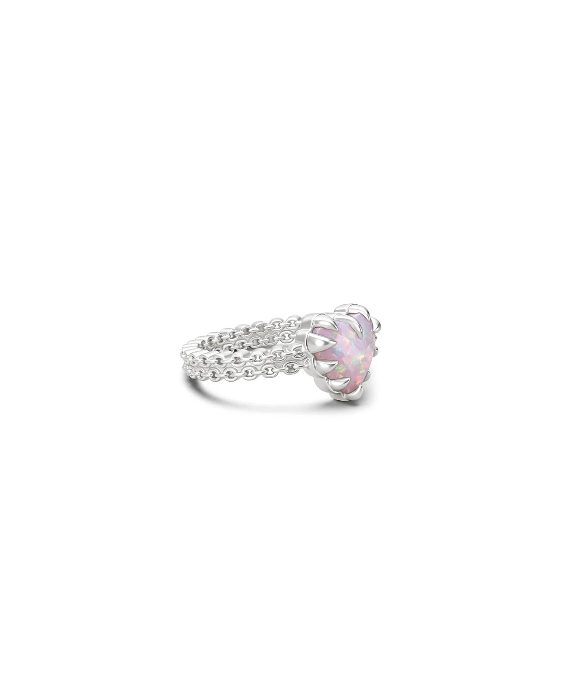 MINI LOVE CLAW RING PINK BELLO OPAL