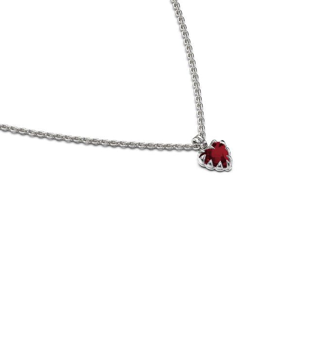 MINI LOVE CLAW NECKLACE GARNET