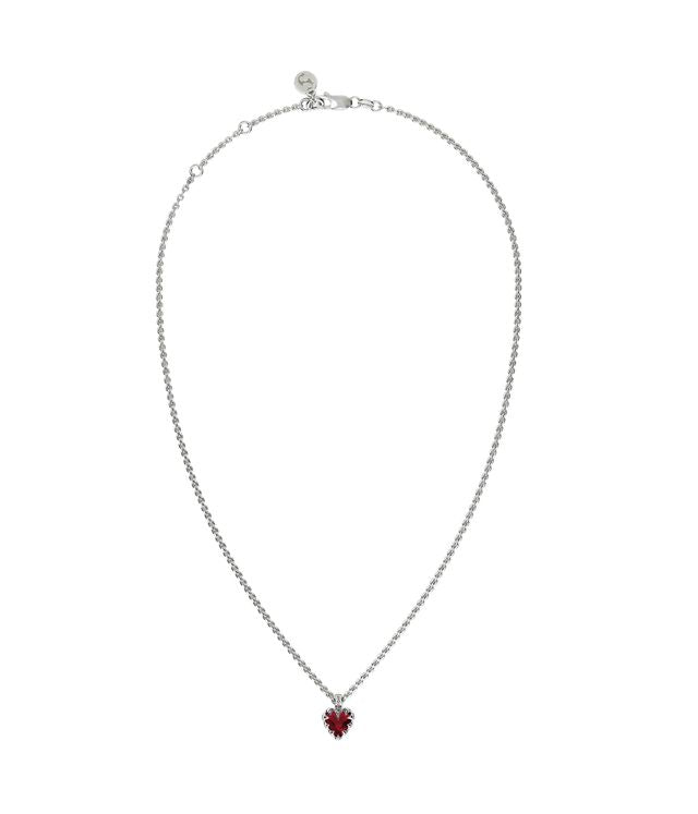 MINI LOVE CLAW NECKLACE GARNET
