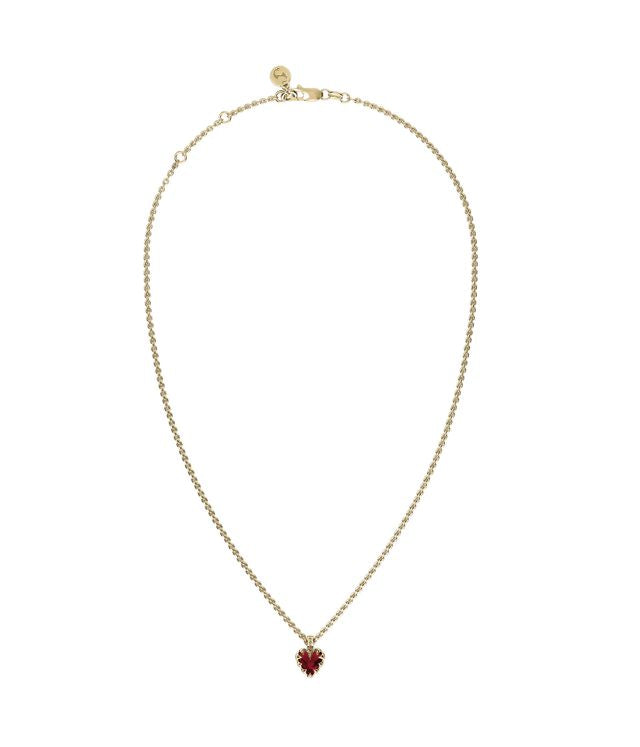 MINI LOVE CLAW NECKLACE GARNET