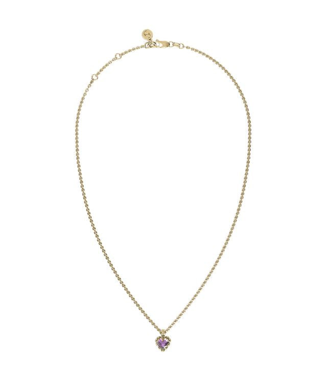 MINI LOVE CLAW NECKLACE MYSTIC QUARTZ