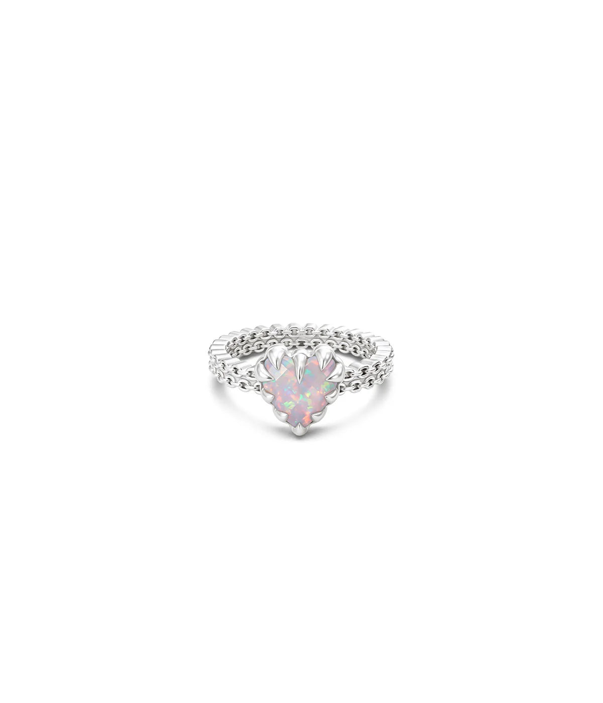 MINI LOVE CLAW RING PINK BELLO OPAL