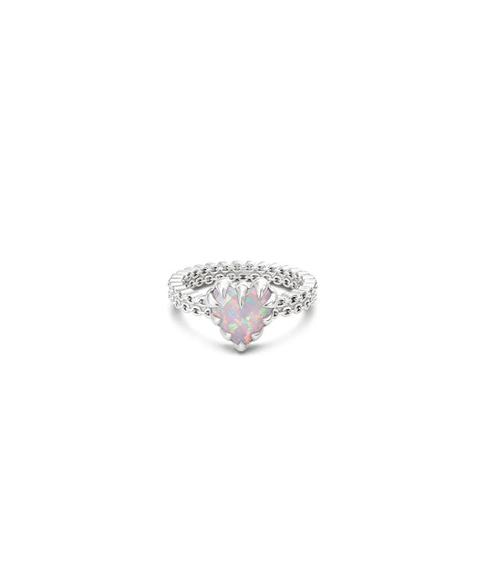 MINI LOVE CLAW RING PINK BELLO OPAL