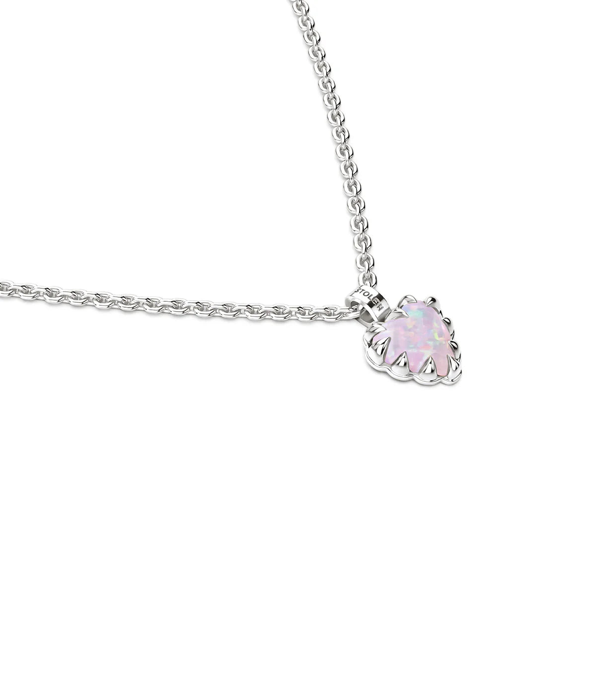 MINI LOVE CLAW NECKLACE PINK BELLO OPAL