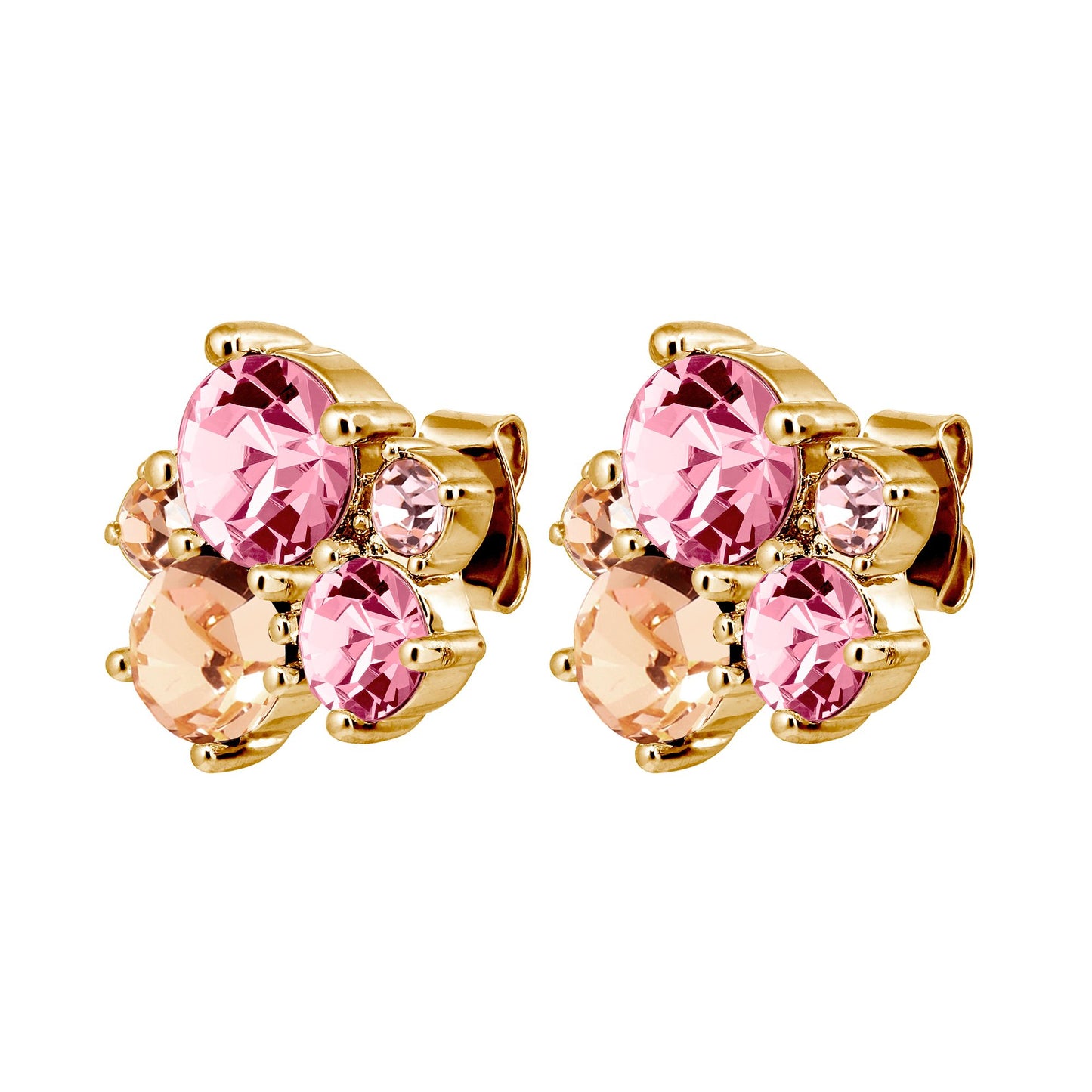 MINNIE SHINY GOLD ROSE EARRINGS