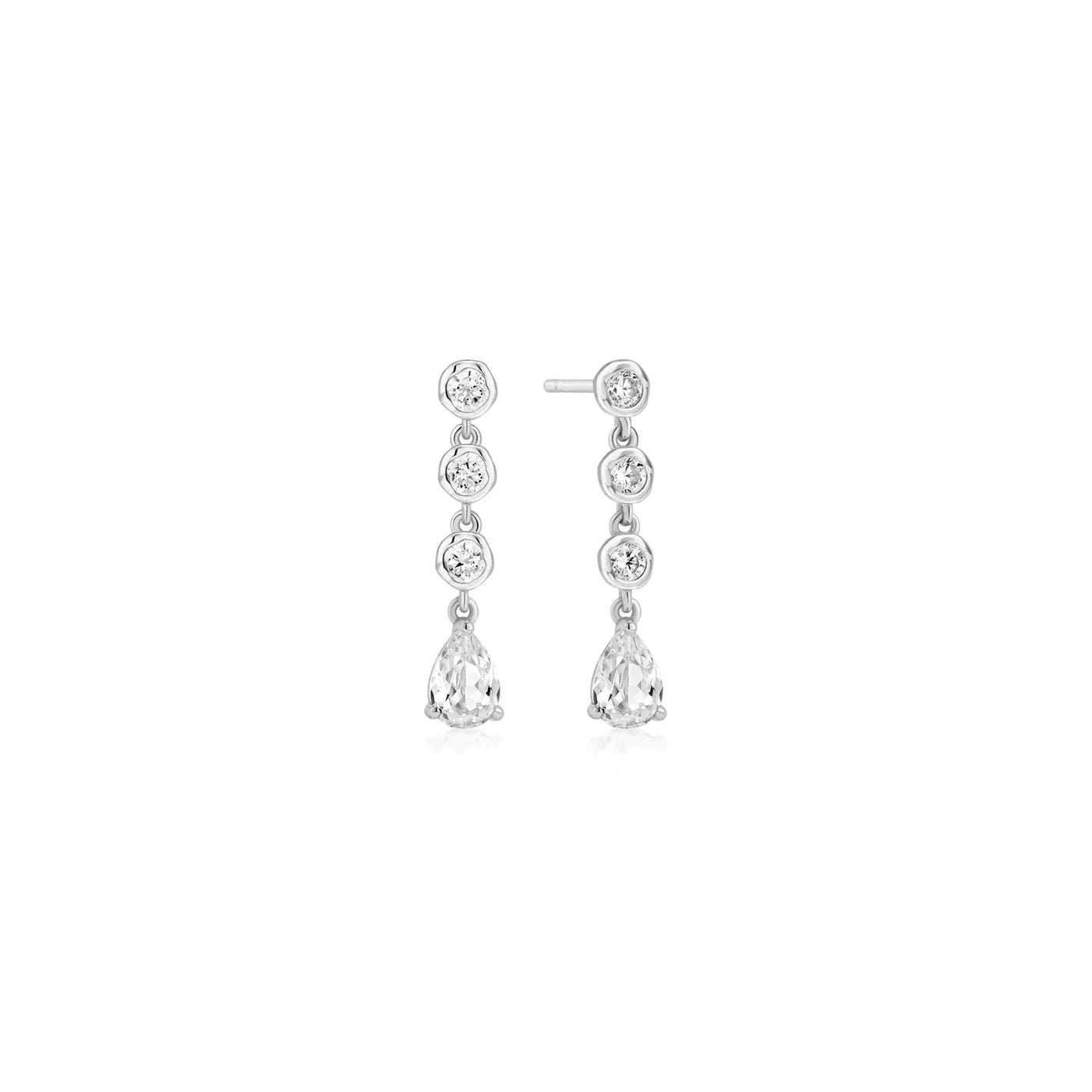 STAR MOLTEN CASCADE TEARDROP EARRINGS