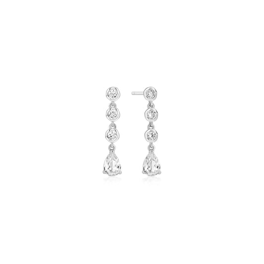 STAR MOLTEN CASCADE TEARDROP EARRINGS