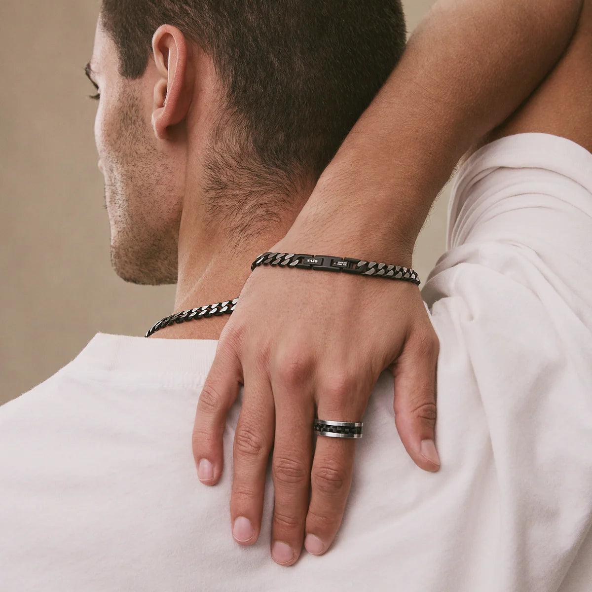 NERO MEN'S CURB CHAIN BRACELET