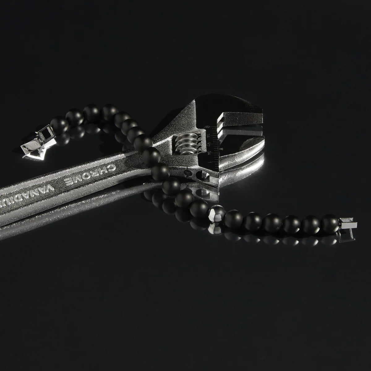 ATLAS MEN'S 10MM BEADED ONYX BRACELET