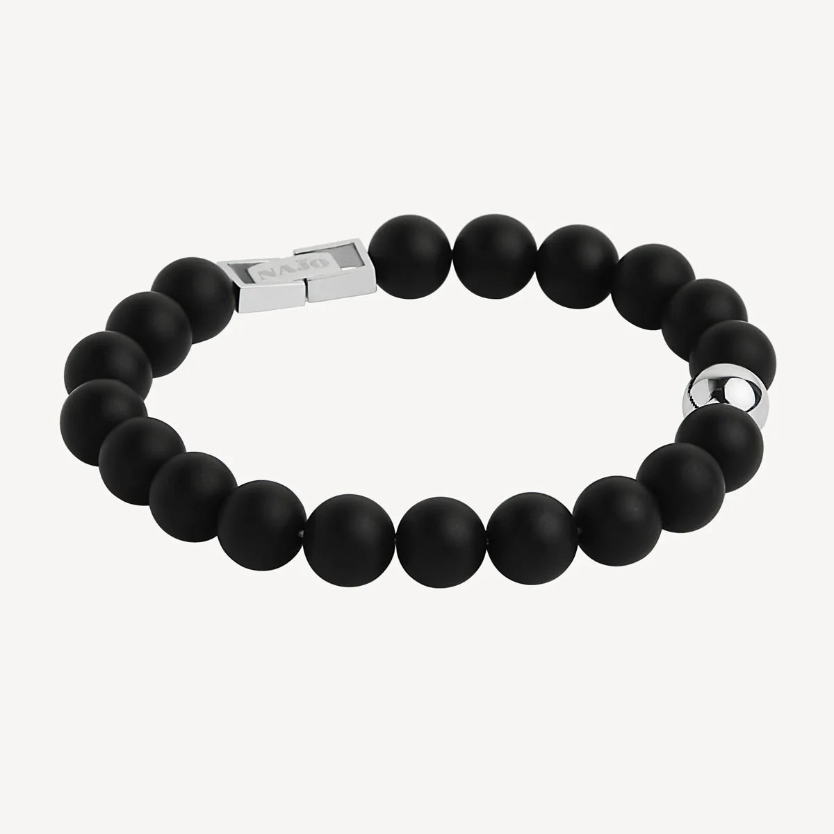 ATLAS MEN'S 10MM BEADED ONYX BRACELET