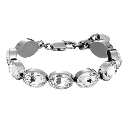 OPALINE SHINY SILVER CRYSTAL BRACELET