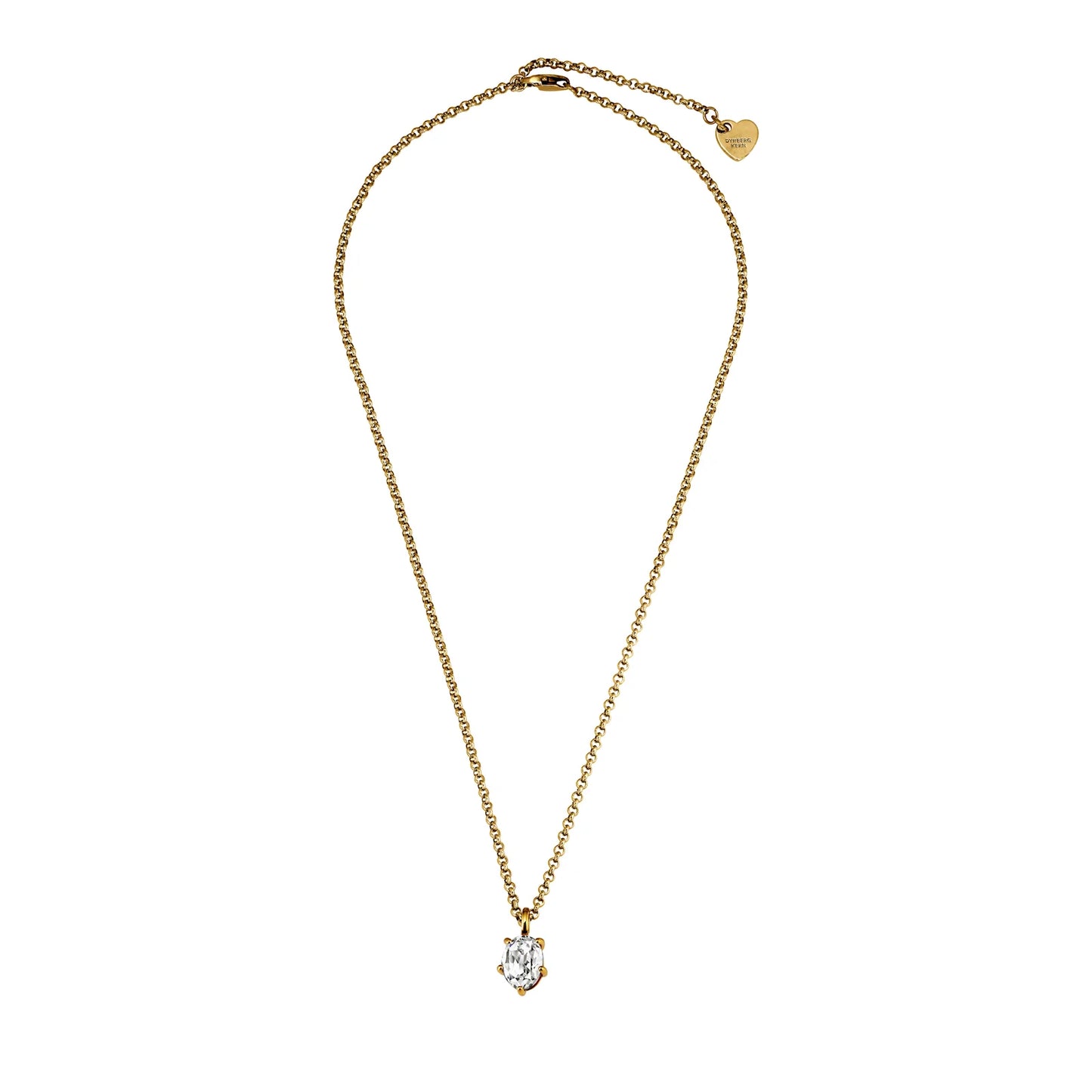 ORB SHINY GOLD CRYSTAL NECKLACE