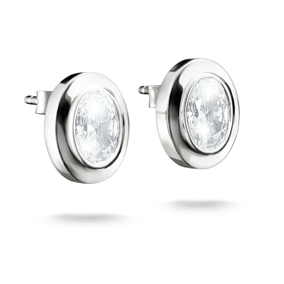 BOLD OVAL STUD EARRINGS