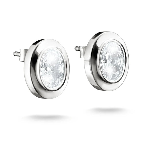BOLD OVAL STUD EARRINGS
