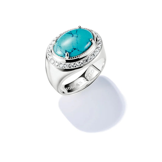ELYNDRA OVAL TURQUOISE RING