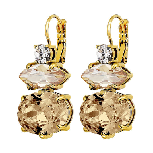 PARSANA SHINY GOLDEN EARRINGS