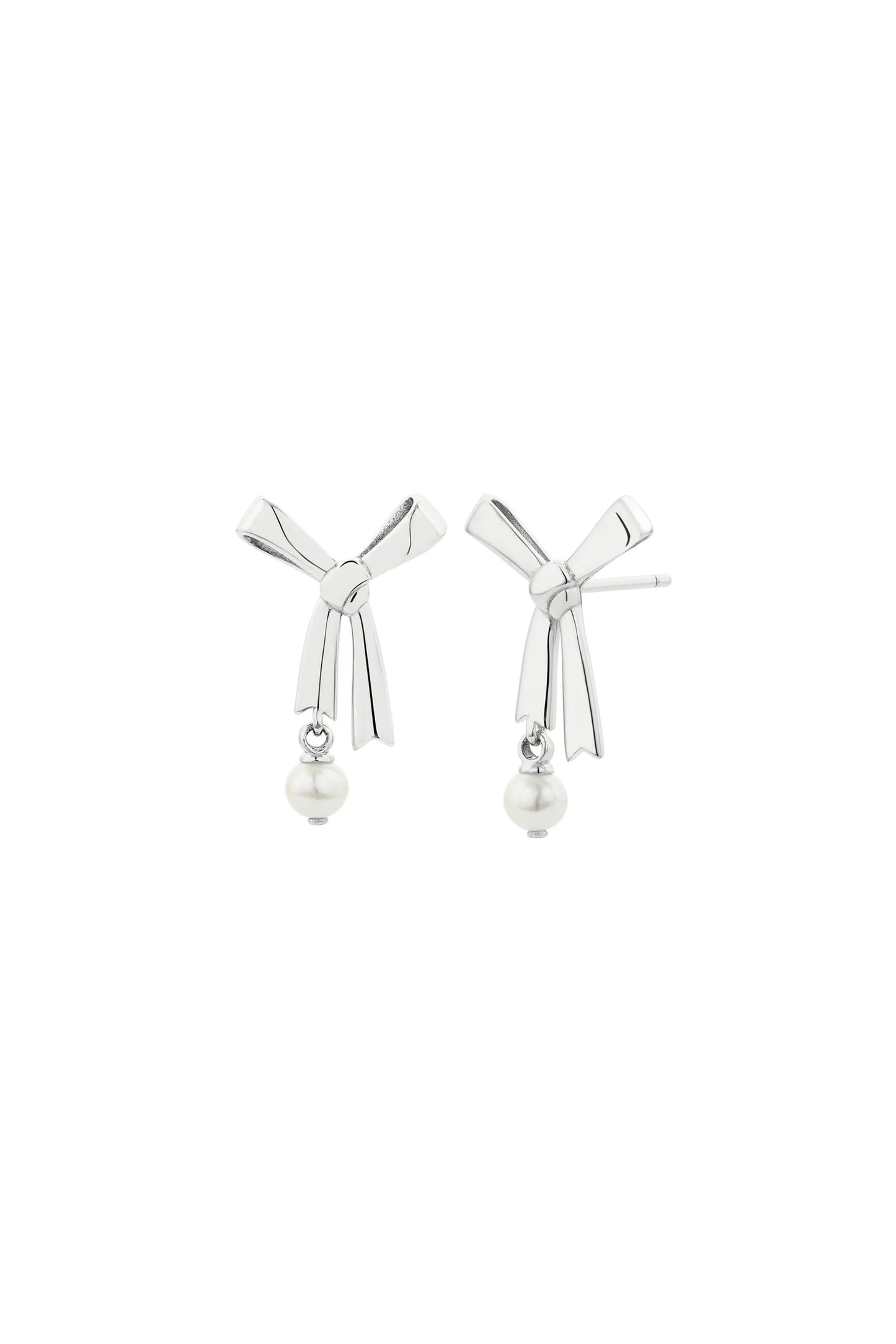 PEARL BOW STUDS