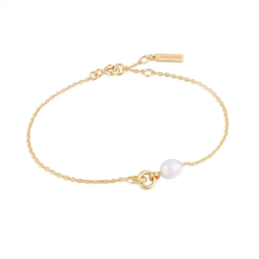 PEARL LINK CHAIN BRACELET