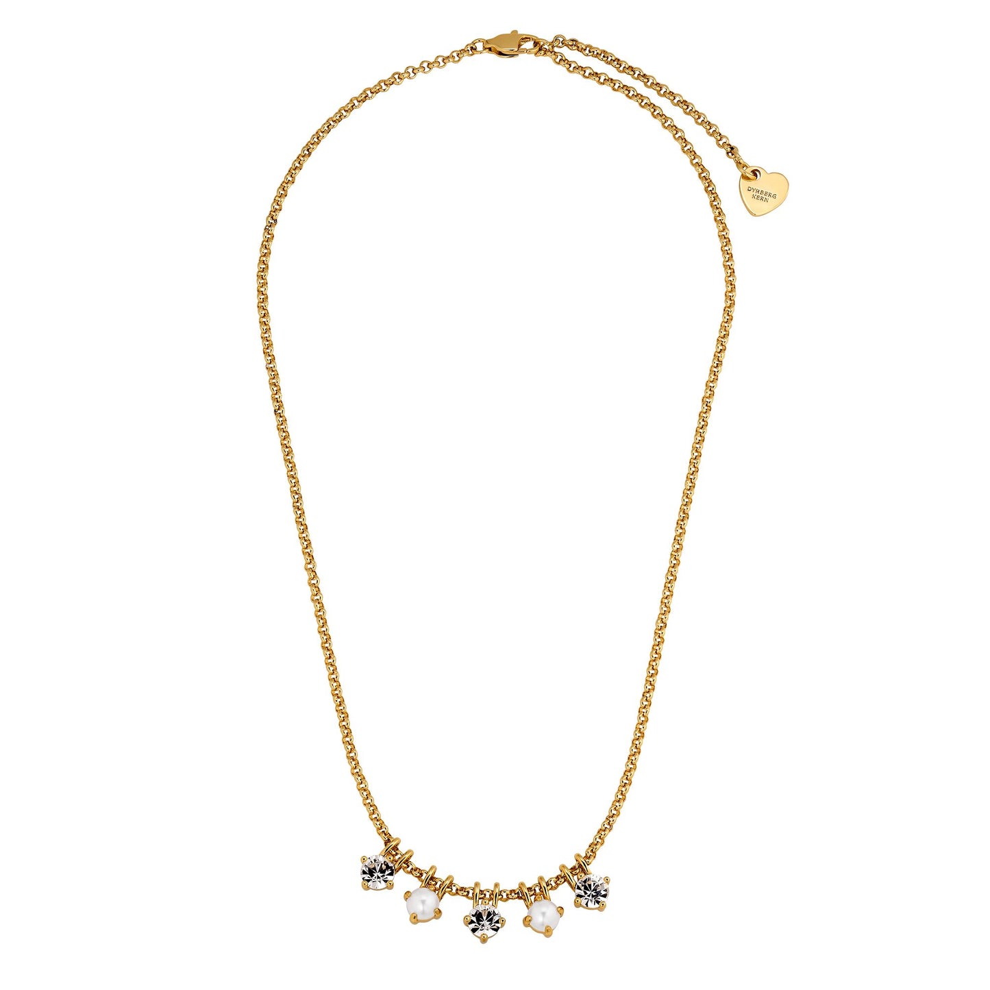 PHILA SHINY GOLDEN CRYSTAL/PEARL EARRINGS